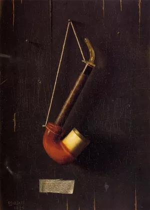 The Meerschaum by William Michael Harnett - Oil Painting Reproduction