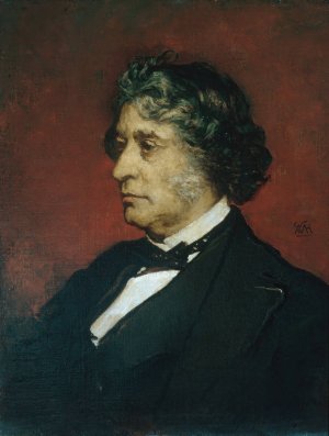 Charles Sumner by William Morris Hunt Oil Painting