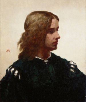 Ideal Head by William Morris Hunt Oil Painting