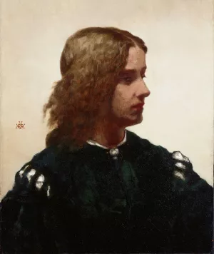 Ideal Head by William Morris Hunt Oil Painting