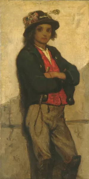 Italian Boy by William Morris Hunt Oil Painting