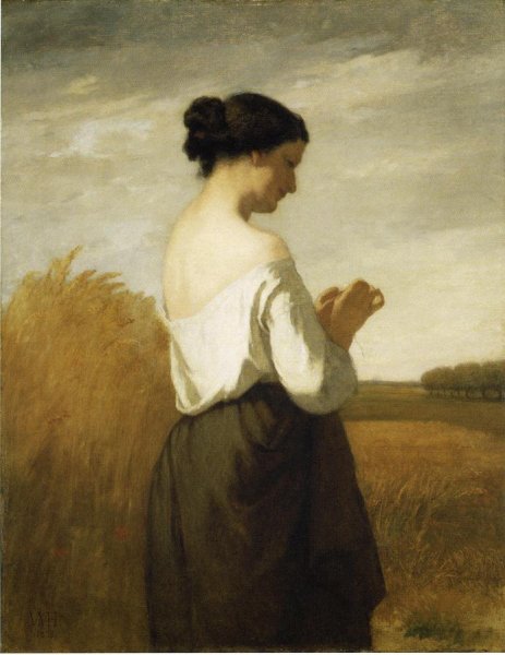 La Marguerite by William Morris Hunt - Hand-Painted Oil Painting Reproduction