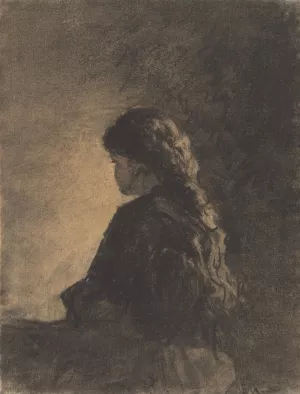 Seated Girl by William Morris Hunt Oil Painting