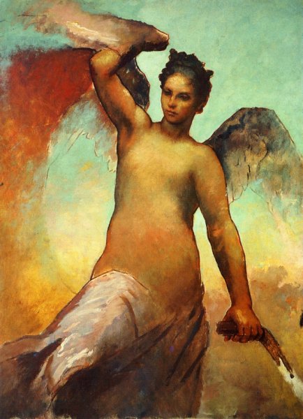 Main Product Photo of Study for Fortune, Albany Murals Painting by William Morris Hunt