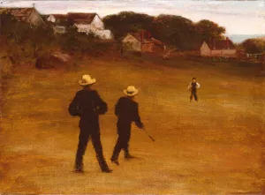 The Ball Players by William Morris Hunt Oil Painting