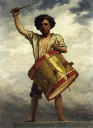 The Drummer Boy Oil painting by William Morris Hunt