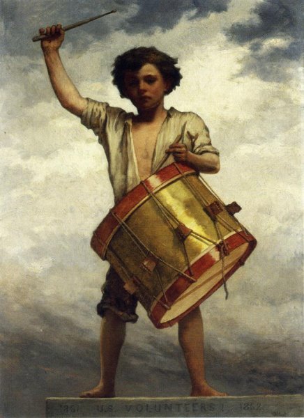 Main Product Photo of The Drummer Boy Painting by William Morris Hunt