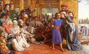 The Finding of the Saviour in the Temple by William Morris Hunt Oil Painting