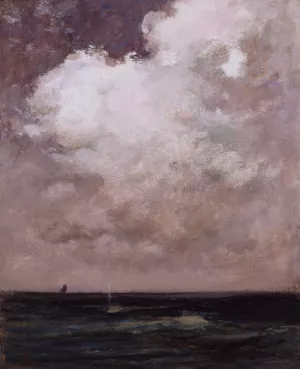 The Spouting Whale by William Morris Hunt Oil Painting