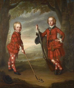 Sir James Macdonald 1741 - 1765 and Sir Alexander Macdonald 1744 - 1810 by William Mosman Oil Painting