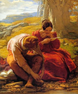 The Sonnet by William Mulready Oil Painting