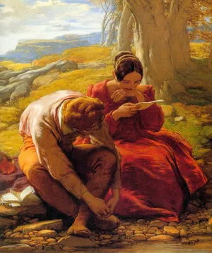 The Sonnet by William Mulready - Oil Painting Reproduction