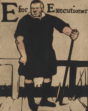 E is for Executioner by William Nicholson Oil Painting