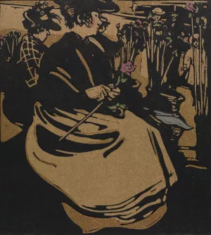 London Types, Flower Girl by William Nicholson Oil Painting