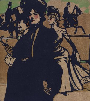 London Types,Lady by William Nicholson Oil Painting