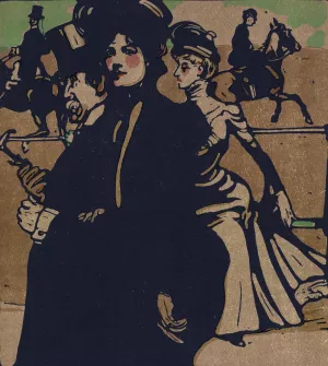 London Types,Lady by William Nicholson Oil Painting