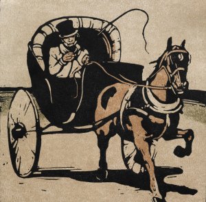 The Cabriolet by William Nicholson Oil Painting