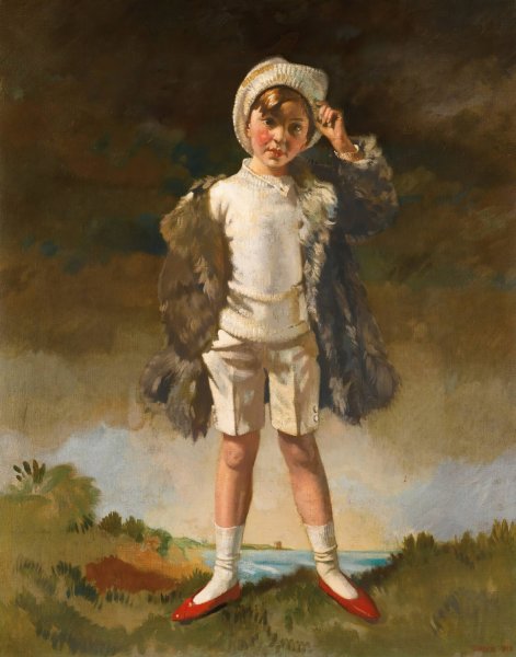 Noll; Son Of Oliver St. John Gogarty  by William Orpen - Hand-Painted Oil Painting Reproduction