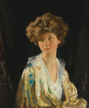 Portrait of Lady Evelyn Herbert by William Orpen Oil Painting