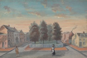 Baked Pears in Duane Park by William P. Chappel Oil Painting