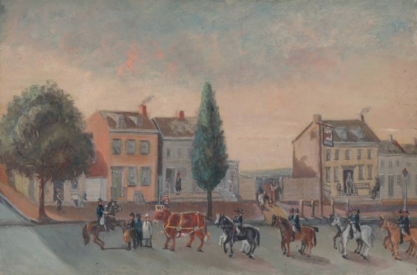 Bull's Head Tavern  by William P. Chappel - Hand-Painted Oil Painting Reproduction