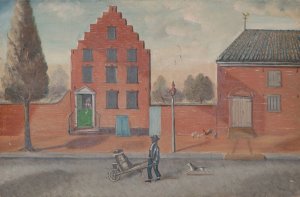Buttermilk Pedlar by William P. Chappel Oil Painting