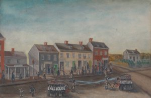 Firemen's Washing Day by William P. Chappel Oil Painting