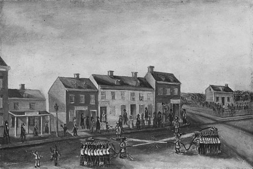 Firemen's Washing Day by William P. Chappel - Hand-Painted Oil Painting Reproduction