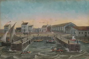 Old Ferry Stairs painting by William P. Chappel