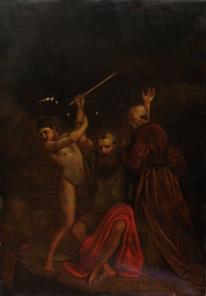 Moses, Aaron and Hur on Mount Horeb  by William Page - Hand-Painted Oil Painting Reproduction