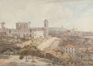 A View of Rome Taken from the Pincio by William Pars Oil Painting