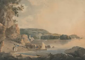 Britten Ferry, Mount Edgecombe by William Payne Oil Painting