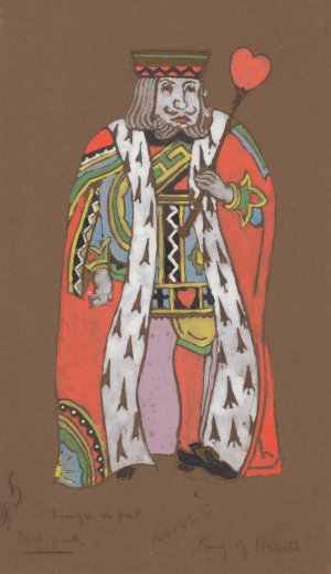 King of Hearts by William Penhallow Henderson Oil Painting