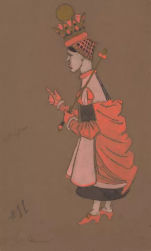 Red Queen by William Penhallow Henderson Oil Painting