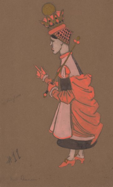 Red Queen  by William Penhallow Henderson - Hand-Painted Oil Painting Reproduction