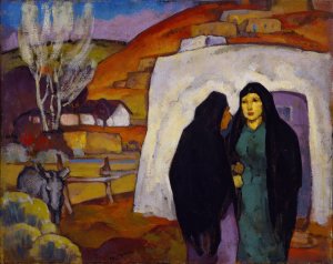 The Gossip by William Penhallow Henderson Oil Painting