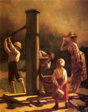 The Village Pump Oil painting by William Penn Morgan