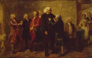 Before Dinner at Boswell's Lodging, 1769 by William Powell Frith - Oil Painting Reproduction