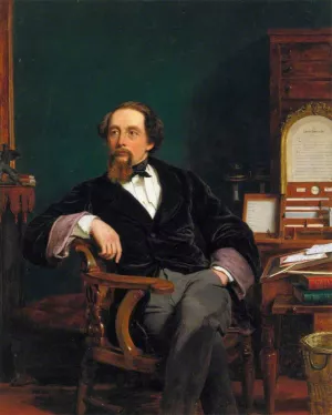 Charles Dickens by William Powell Frith - Oil Painting Reproduction