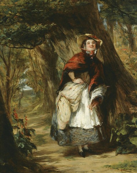 Dolly Varden by William Powell Frith - Hand-Painted Oil Painting Reproduction