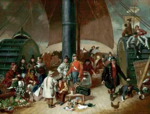 Eastham Ferry Boat painting by William Powell Frith
