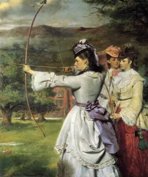 English Archers by William Powell Frith Oil Painting