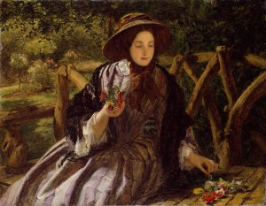 Garden Flowers by William Powell Frith Oil Painting
