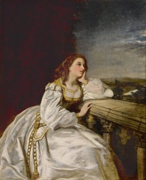 Juliet, 'O that I were a Glove upon that Hand' by William Powell Frith Oil Painting