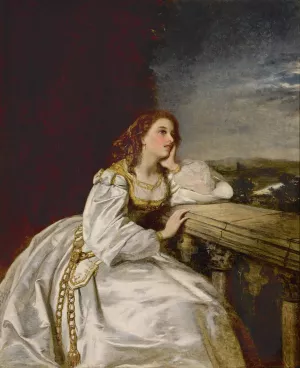 Juliet, 'O that I were a Glove upon that Hand' by William Powell Frith Oil Painting