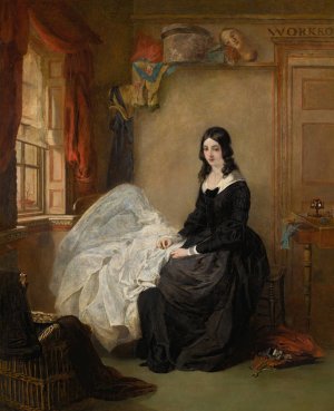 Kate Nickleby at Madame Mantalini's by William Powell Frith Oil Painting
