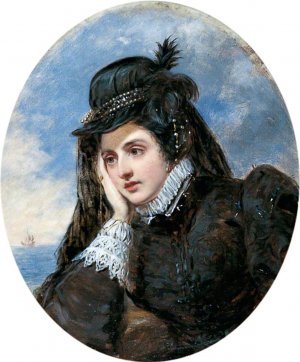 L'adieu de Marie Stuart by William Powell Frith Oil Painting
