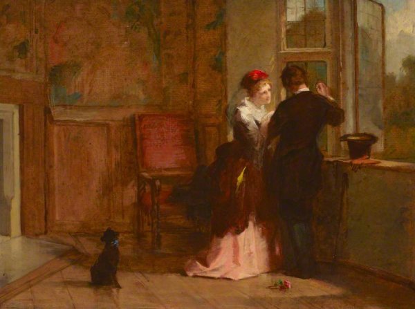 Lovers' Meeting by William Powell Frith - Hand-Painted Oil Painting Reproduction
