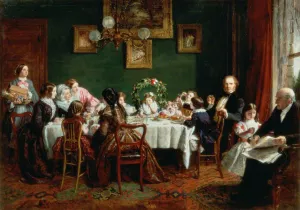 Many Happy Returns of the Day by William Powell Frith - Oil Painting Reproduction