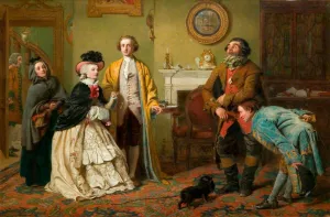Mr Honeywood Introduces the Bailiffs to Miss Richland as His Friends by William Powell Frith Oil Painting